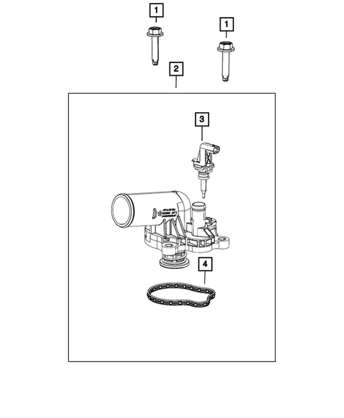 Water Pump and Related Parts for 2020 Jeep Gladiator #1