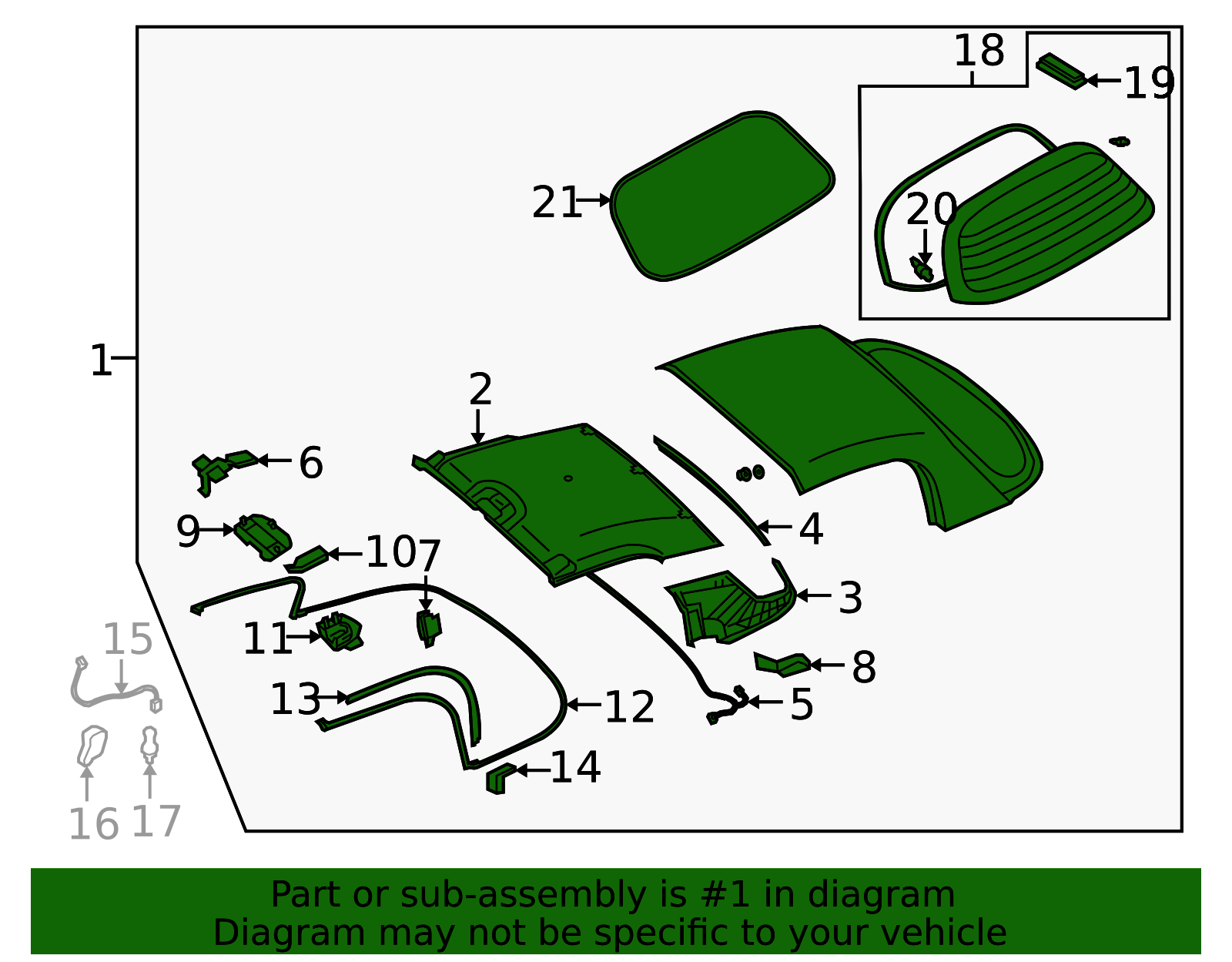 NH52-V4-630A-68 - Roof Assembly - 2006-2007 Mazda MX-5 Miata
