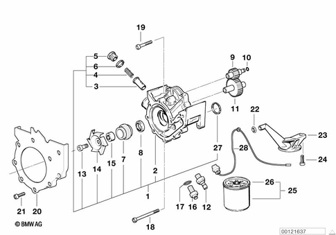Coolant Pump with Drive for 2000 BMW-Motorrad K 1200 LT #0