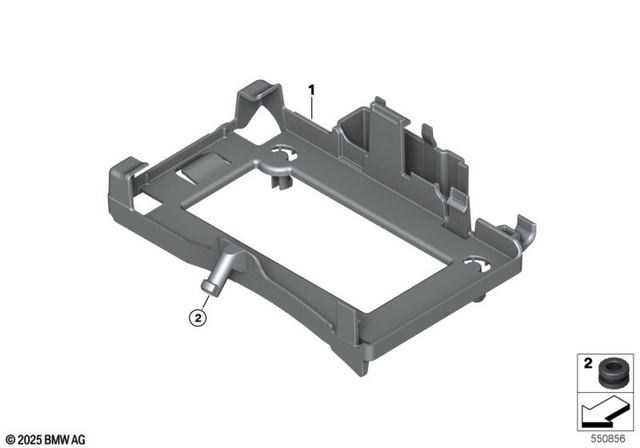 84109830113 - Audio, Navigation, Information Systems: Control Unit Bracket - Wave for BMW-Motorrad Image