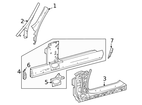 Hinge Pillar for 2017 Mercedes-Benz AMG GT #0