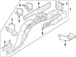 85H803402A - : Rail Assembly for Audi: Q6 e-tron, SQ6 e-tron Image