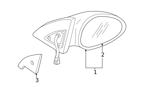 Outside Mirrors for 2002 Kia Spectra #0