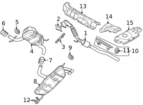 Exhaust Components for 2008 Volkswagen Eos #0