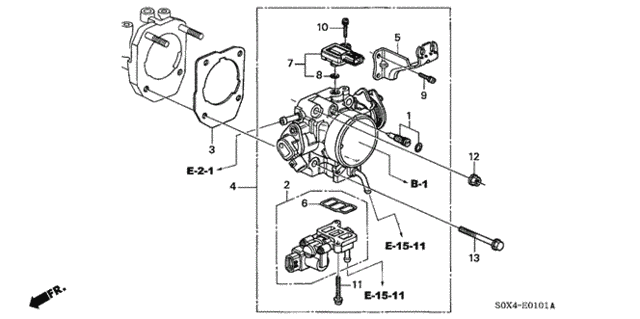 Throttle Body ('02-) for 2002 Honda Odyssey #0