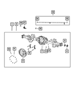 68415345AC - Differential and Drive Line: Rear Axle Housing for Mopar Image