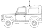STC1361 - Body: Top Assembly for Land Rover: Defender 90 Image