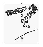 1Y0868851E - Body: Convertible Top Hinge Cover for Volkswagen: Beetle Image