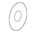 N0115562 - Body: Hinge Cover Washer for Volkswagen: Beetle Image