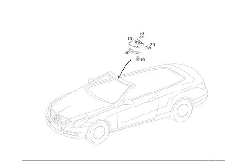 Soft Top Lock for 2012 Mercedes-Benz E550 #0