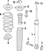 524413A0A51 - : Coil Spring for Honda: CR-V Image