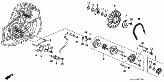 CVT Oil Pump for 1997 Honda Civic #0