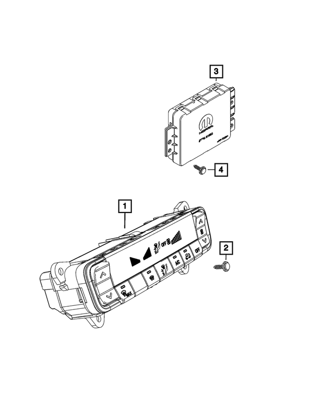 7LX39LXFAB - Air Conditioners and Heaters: A/c And Heater Control for Mopar Image