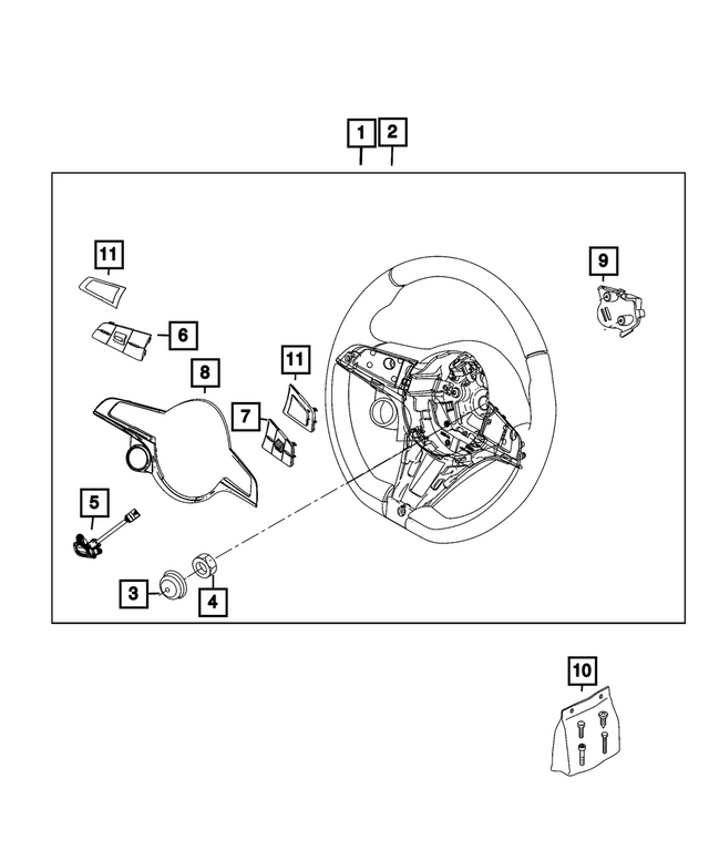« 7ZP15LXHAA –  : Direction Volant pour Mopar Image »