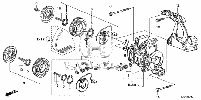 A/C Compressor for 2019 Honda HR-V #0