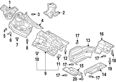 Heat Shields for 2022 Audi A6 Quattro #0
