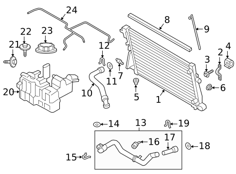Radiator & Components for 2018 Ford F-250 Super Duty #0
