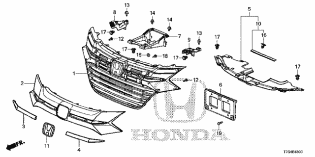 Front Grille (1) for 2018 Honda HR-V #0