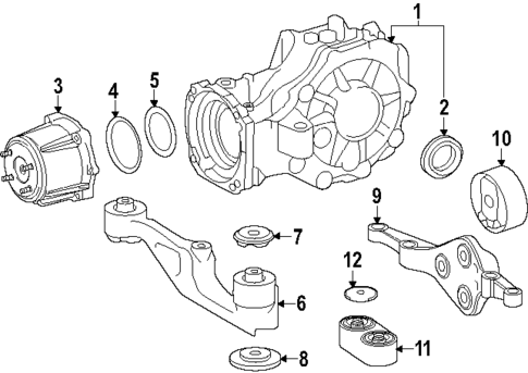 Axle & Differential for 2025 Lexus TX350 #0