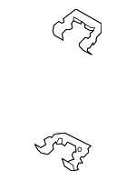 581440W100 - Brakes: Disc Brake Anti-Rattle Clip for Hyundai: Azera, Santa Fe, Santa Fe Sport Image