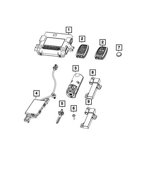 Keys, Modules and Engine Controllers for 2026 Chrysler Pacifica #0