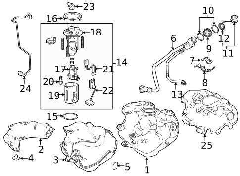 Emission Components for 2016 Toyota Prius #1