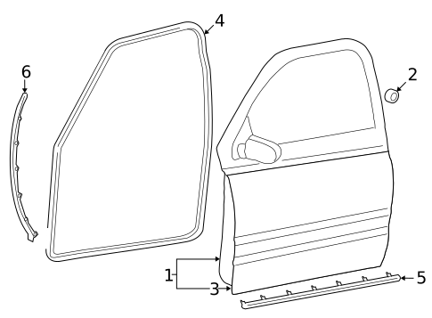 Door & Components for 2012 Ram 2500 #0