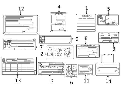 Labels for 2025 Toyota Mirai #0
