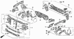 60711SM4300ZZ - Body/Air Conditioning: WHEELHOUSE, L. FR. for Honda Image