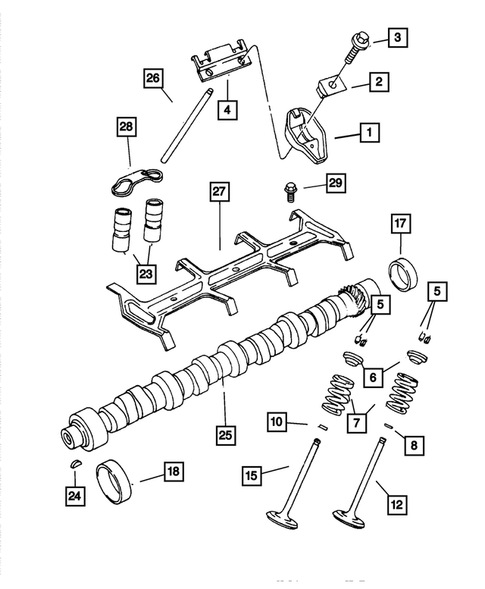 Camshafts & Valves for 2001 Dodge Ram 2500 #0