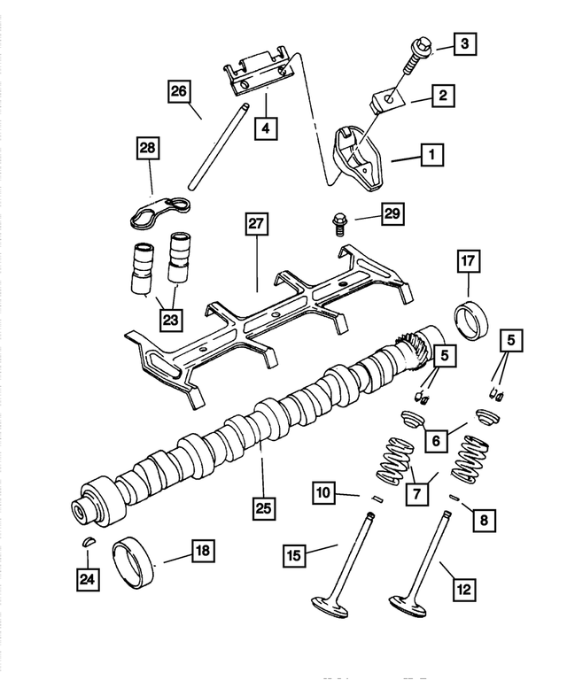 33004626 - Engine 5.2L Eight Cylinder: Valve Spring Retainer for Mopar Image