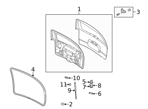 Gate & Hardware for 2007 Buick Rainier #0