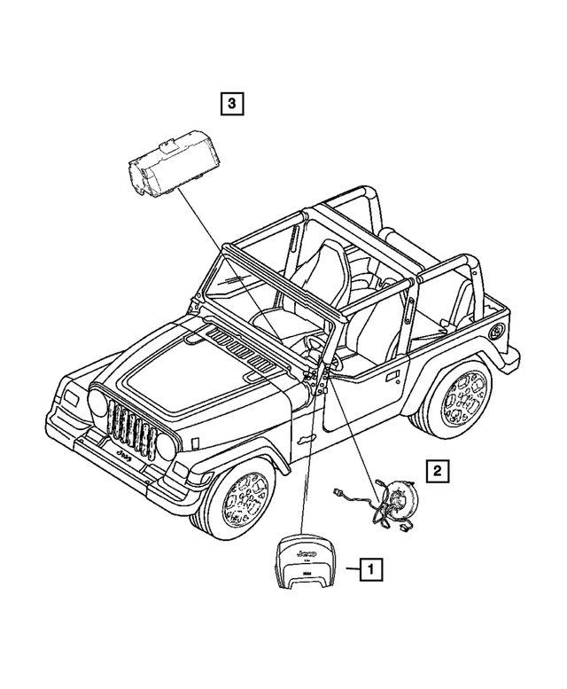 56047144AE - Electrical: Clockspring for Mopar Image