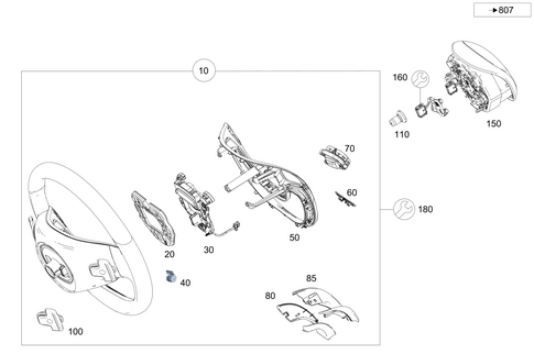 Steering Wheel and Steering Wheel Lock for 2018 Mercedes-Benz S65 AMG #0