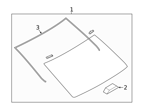 Glass & Hardware - Back for 2018 Toyota Yaris iA #0