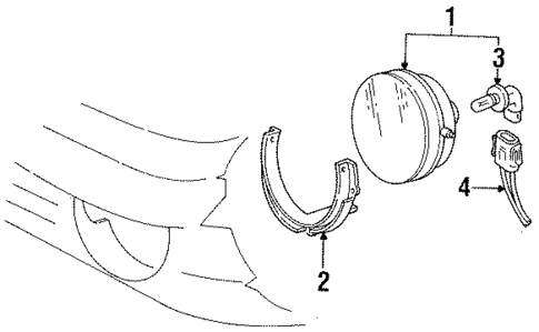 Fog Lamps for 1993 Ford Tempo #0