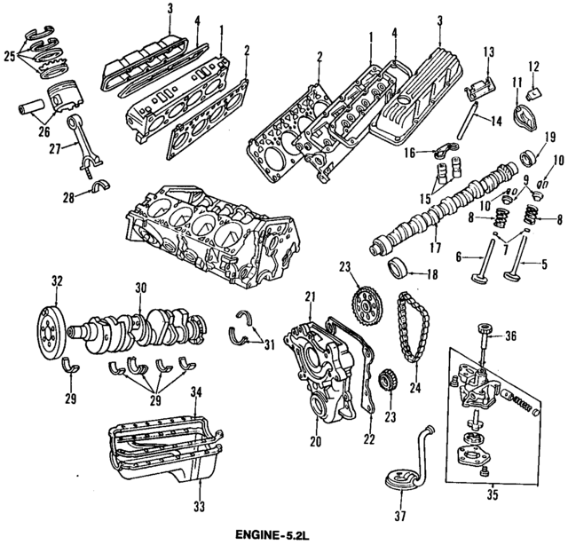 4240044 - Engine: Engine Crankshaft Seal for Mopar Image