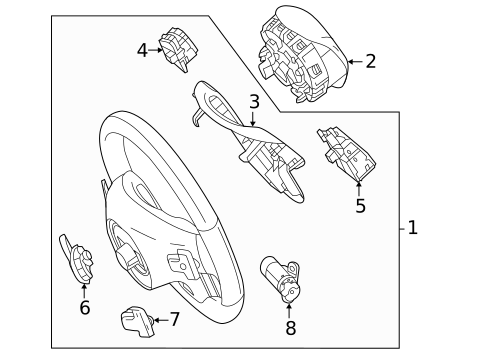 Steering Wheel & Trim for 2015 Mercedes-Benz ML 400 #0
