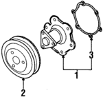 21000601 - Cooling System: Pulley for Saturn: SC, SC1, SC2, SL, SL1, SL2, SW1, SW2 Image image
