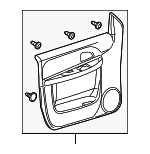 25898227 - Body: Door Trim Panel for Buick: Terraza | Chevrolet: Uplander | Pontiac: Montana | Saturn: Relay Image