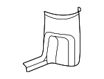 25760870 - Body: Rear Pillar Trim for Chevrolet: Express 1500, Express 2500, Express 3500 | GMC: Savana 1500, Savana 2500, Savana 3500 Image