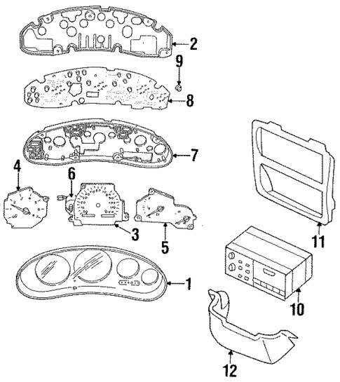 Instrument Gauges for 1994 Dodge Intrepid #0