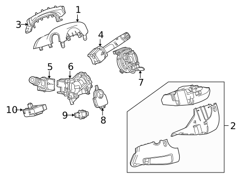 Switches for 2012 Cadillac SRX #1