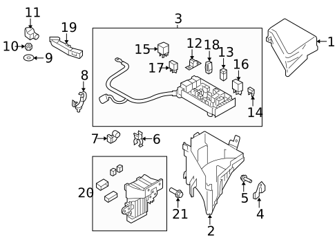 Fuse & Relay for 2005 Subaru Outback #0