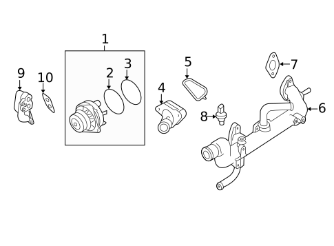 Water Pump for 2024 Nissan Murano #0