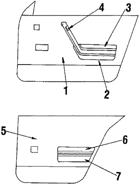 Door Trim Panel for 1986 Pontiac Sunbird #0