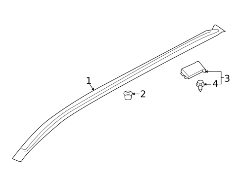 Exterior Trim - Roof for 2021 Lincoln Corsair #0