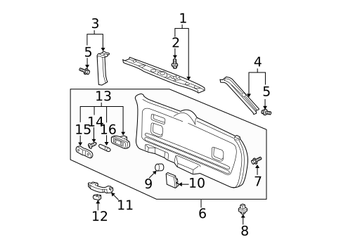 Interior Trim for 2008 Honda Pilot #0