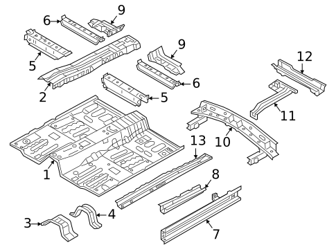 Floor & Rails for 2025 Mitsubishi Eclipse Cross #0