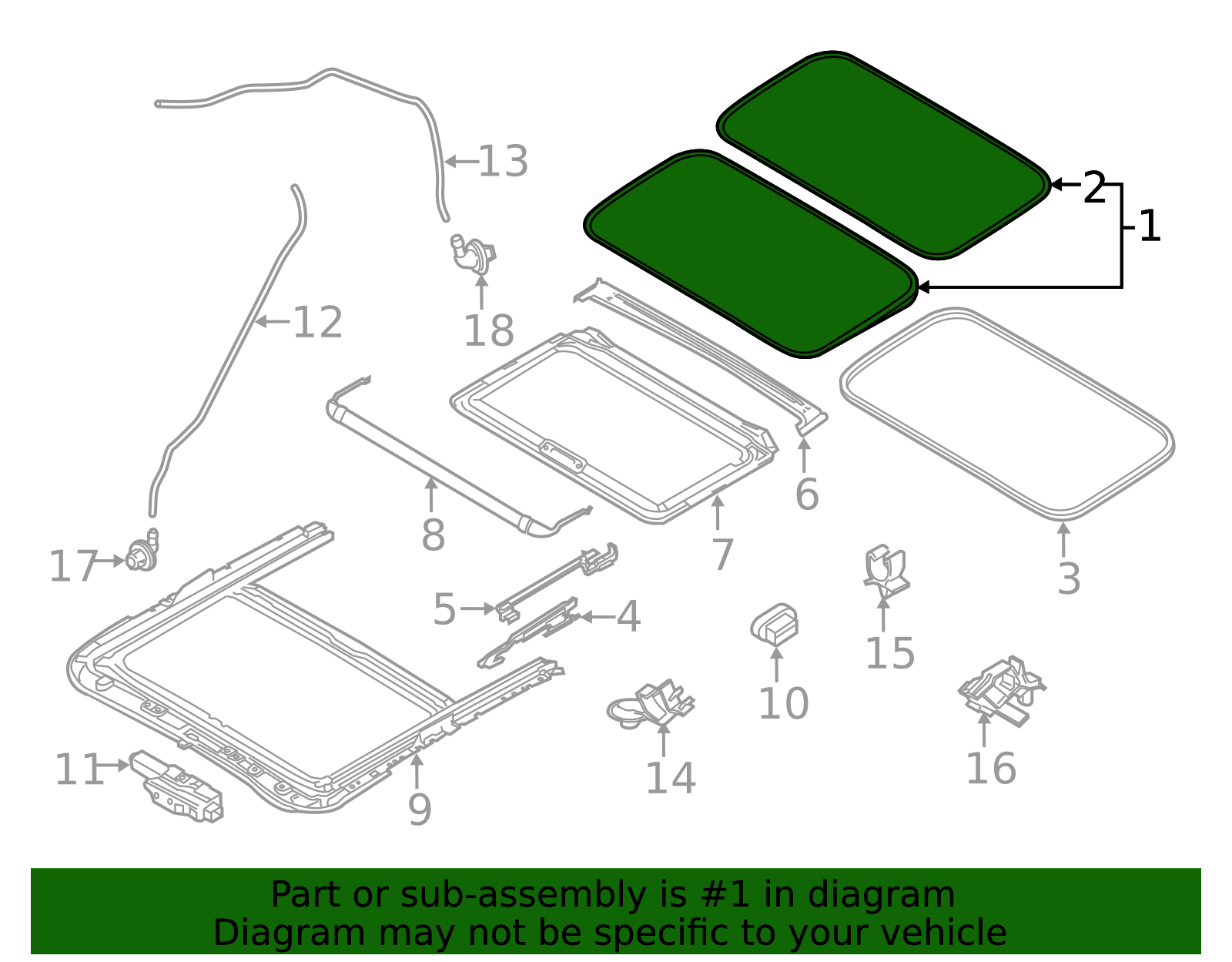 2014 Mazda 3 Sunroof Glass BJS8-69-810 | OEM Parts Online